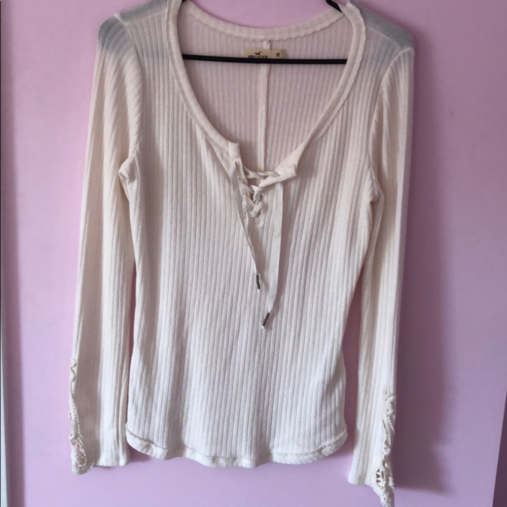 Lace up Hollister shirt